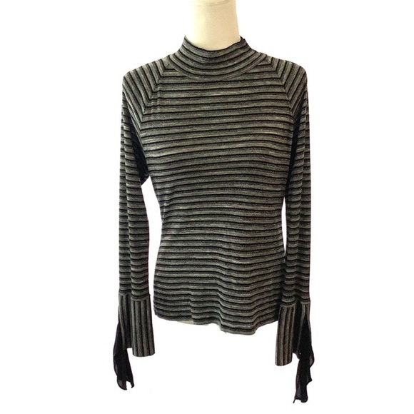 Laundry by Shelli Segal Sparkle Open Back Top - Picture 2 of 6